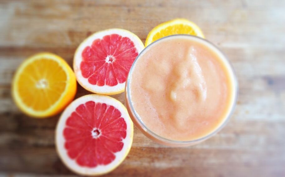 Grapefruit and orange smoothies for weight loss