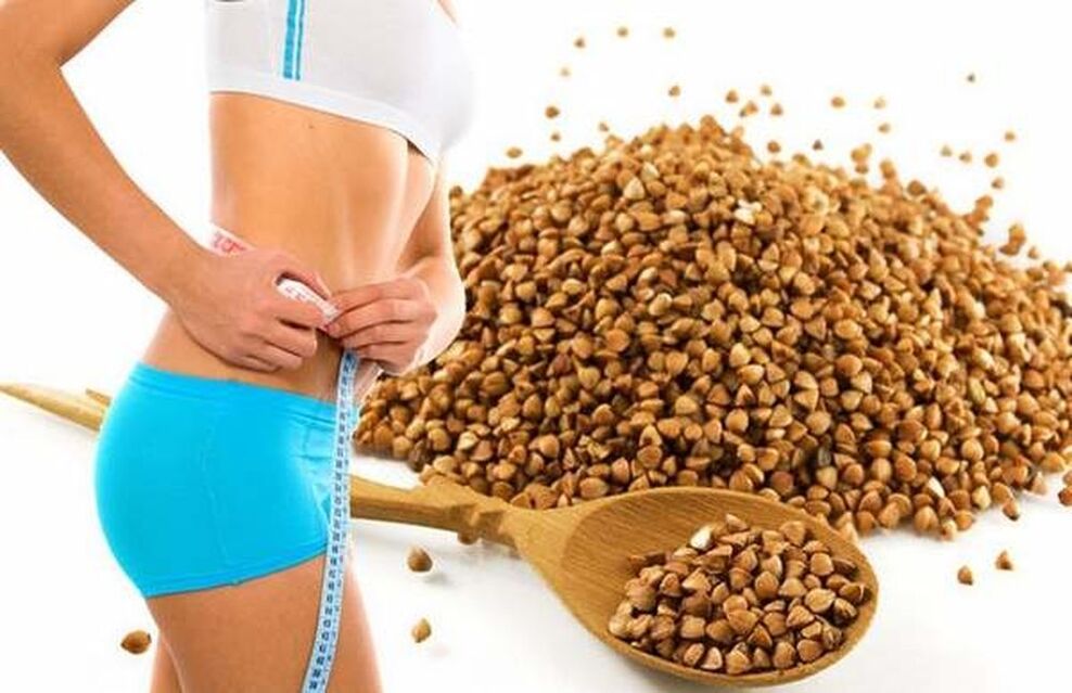 Weight loss due to buckwheat diet